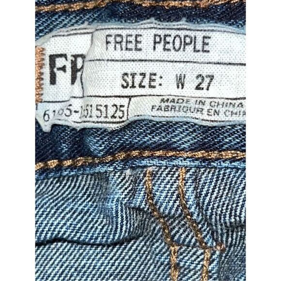 Free People Cut Off High Riss Button Fly Shorts Size 29 #80 - Picture 3 of 5